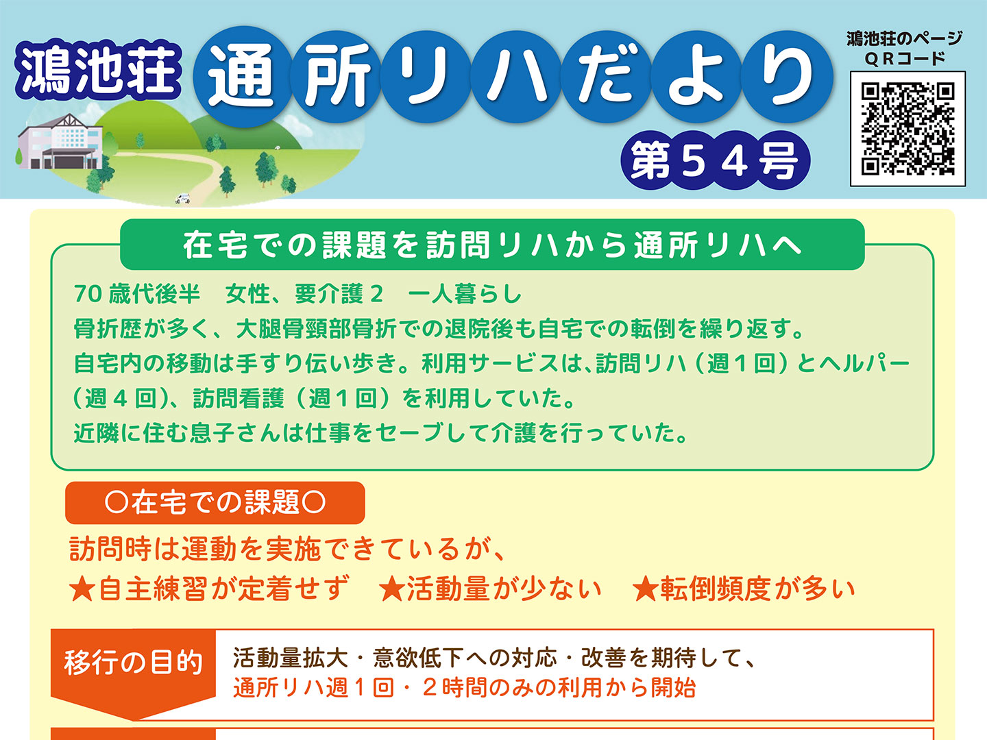 鴻池荘通所リハだより第54号